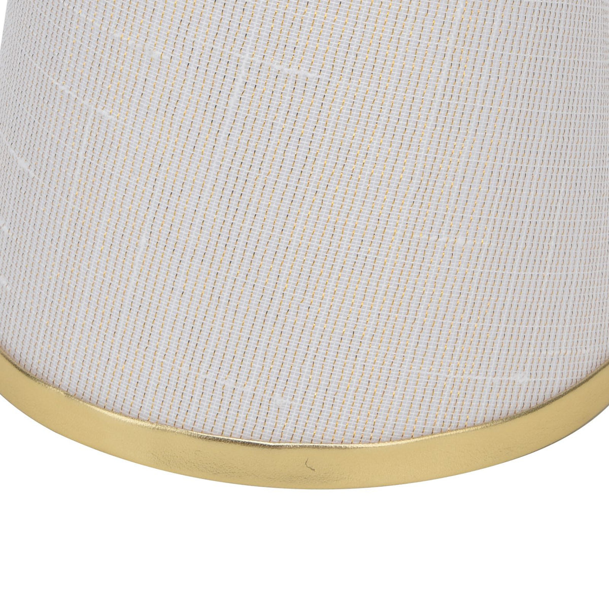 2PCS Fabric Lampshade European Style Lamp Shade for E14 Screw Chandelier Wall Lamp Beige White Gold Edging