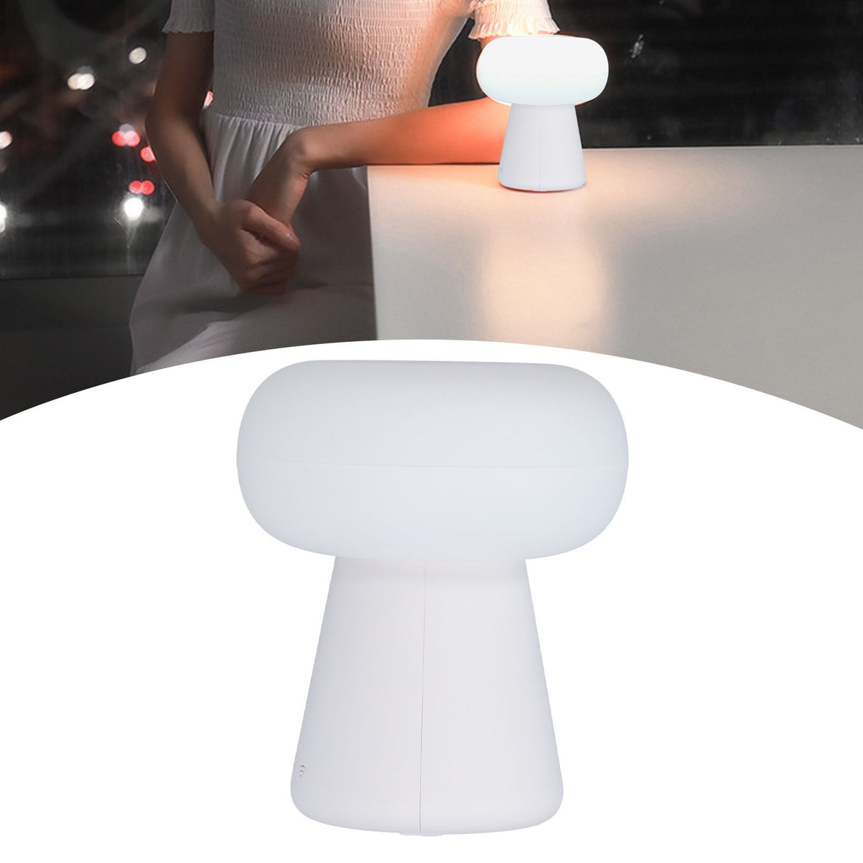 Mushroom Shaped Sensor Light Innovative USB Powered Ambient Lamp for Home