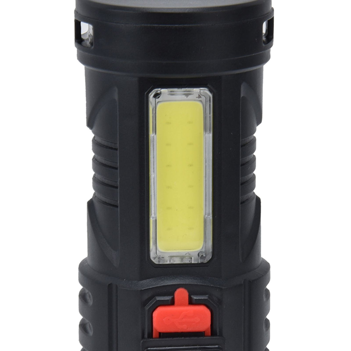 LED Flashlight with COB Sidelight USB Charging Ultra Bright Flashlight Portable Eletric Torch for Outdoor