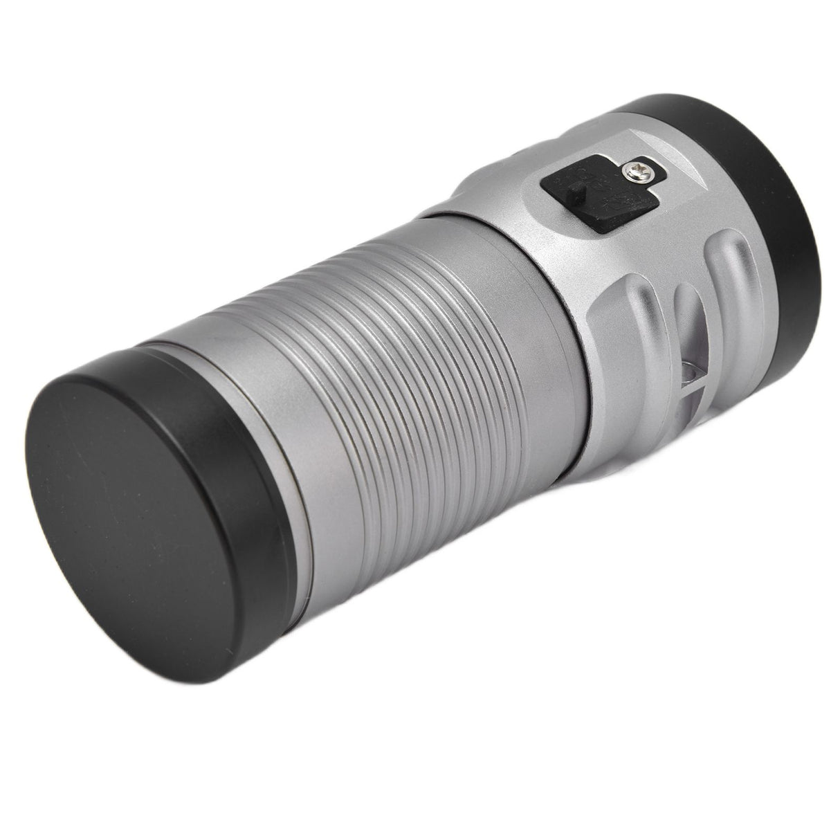 Brightest Flashlight LED 8 Modes Type C 9000mAh Waterproof Multifunctional Outdoor Light for CampingGrey