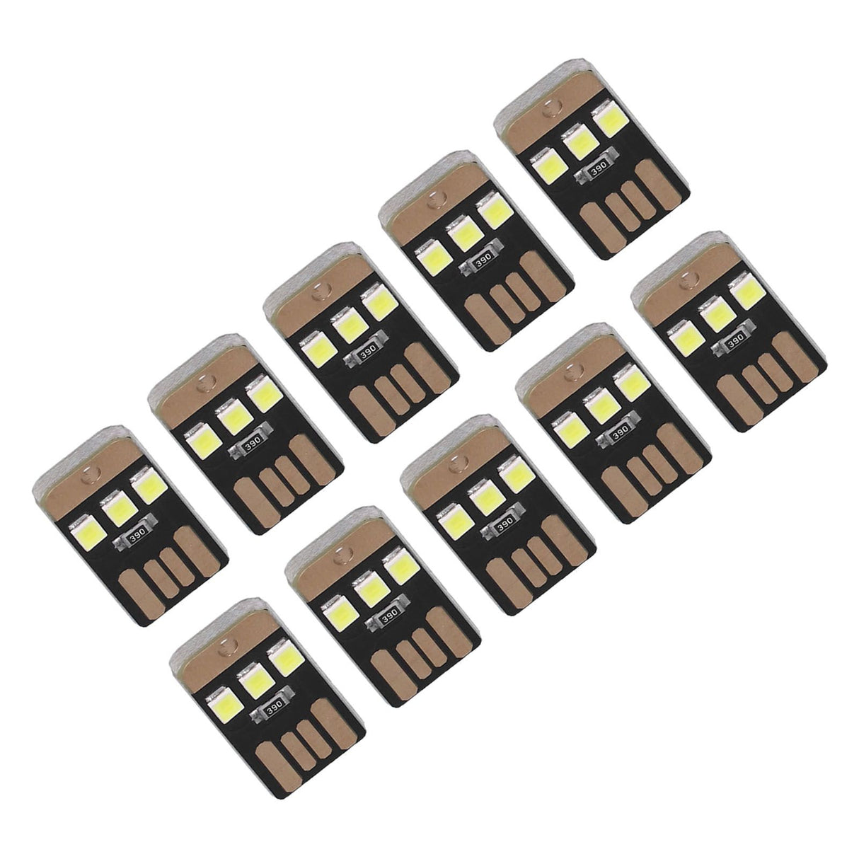 10Pcs Camping Mini Tent Night Light Portable Energy Saving USB LED Flashlight for OutdoorBlack