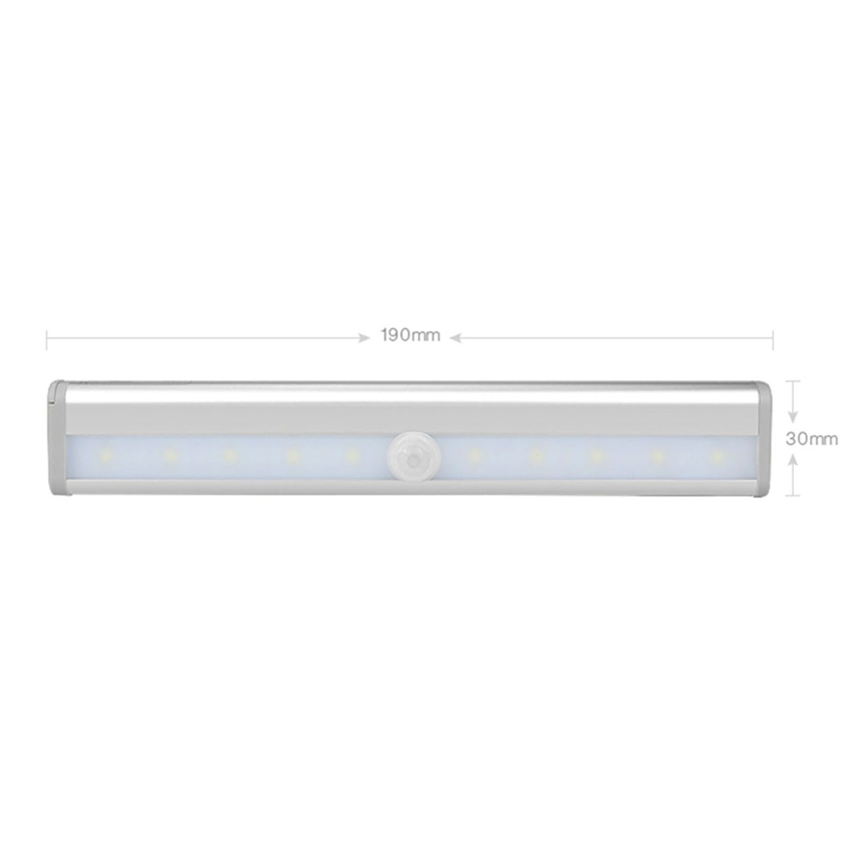 LED Closet Light 10 LEDs USB Rechargeable Motion Sensor Closet Light Wall Light for Home Kitchen Bedroom White Light