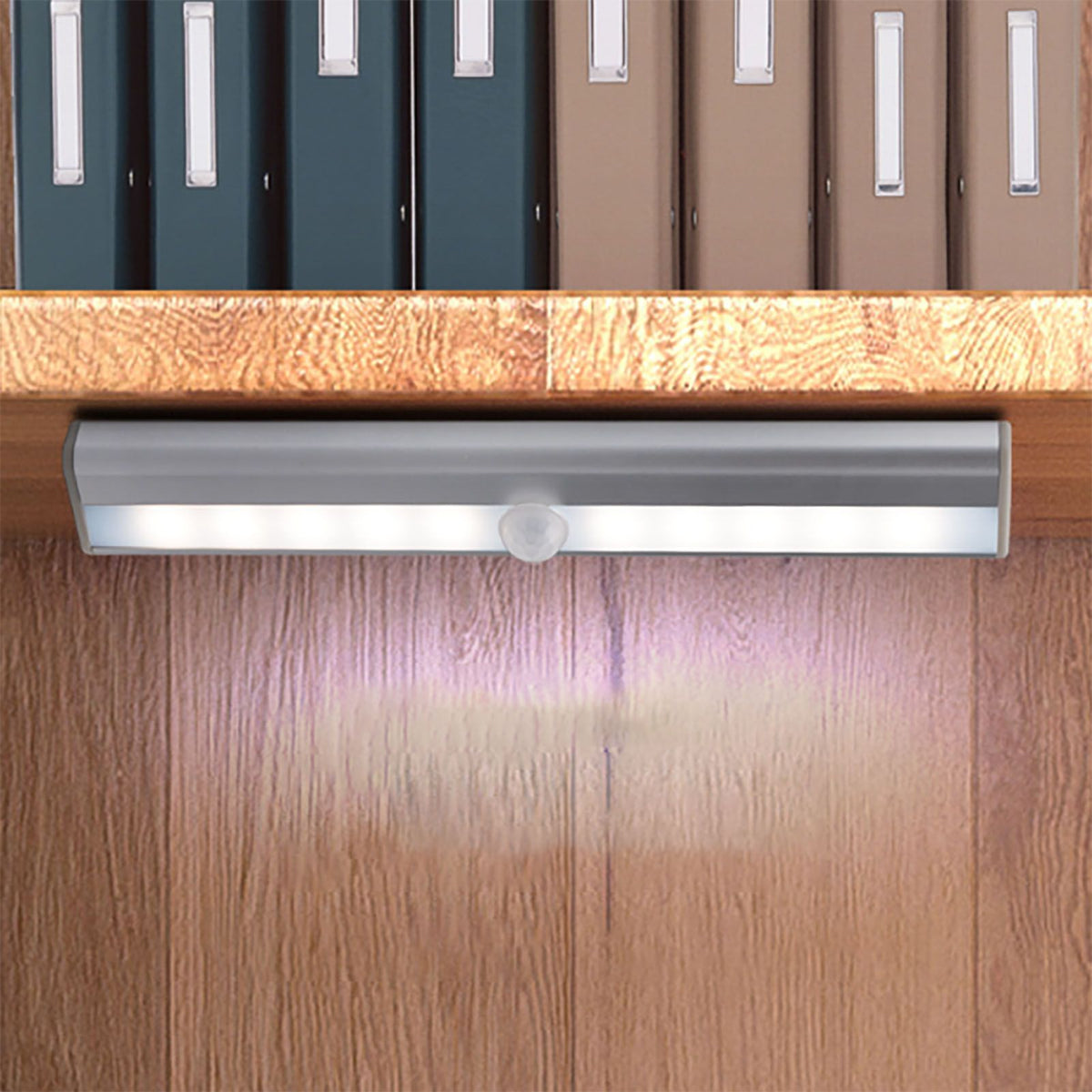 LED Closet Light 10 LEDs USB Rechargeable Motion Sensor Closet Light Wall Light for Home Kitchen Bedroom White Light