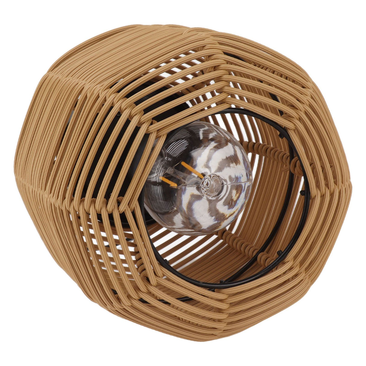 Solar Lantern Outdoor Hanging Solar Lights Waterproof Decorative Rattan Lantern for Table Patio Garden Yard Porch Tungsten