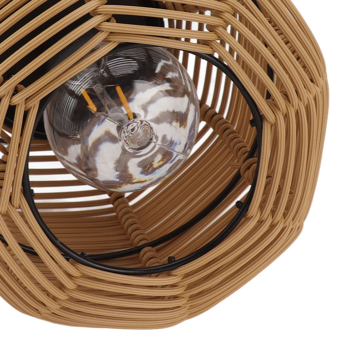 Solar Lantern Outdoor Hanging Solar Lights Waterproof Decorative Rattan Lantern for Table Patio Garden Yard Porch Tungsten
