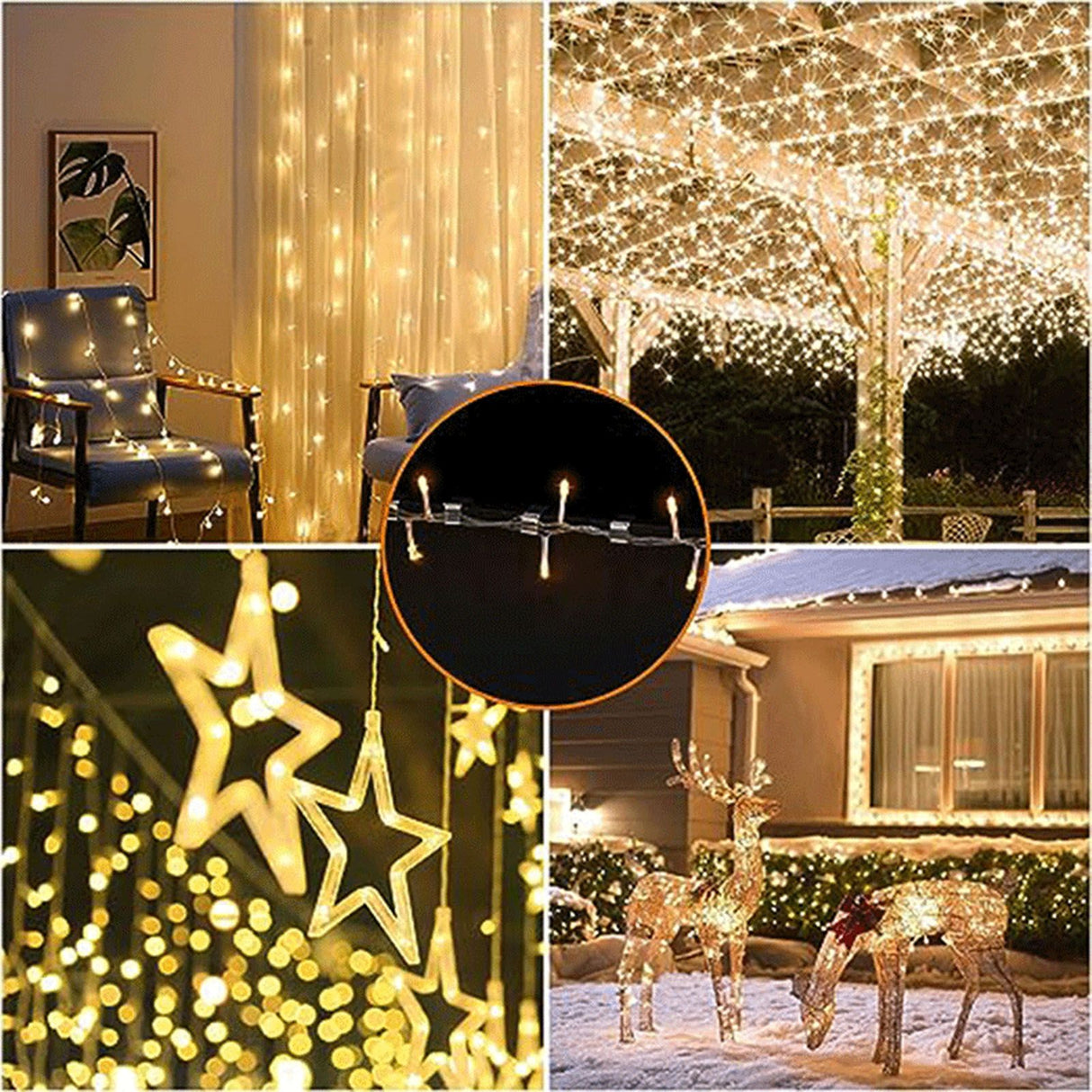 50Pcs Metal Christmas Lights Gutter Hooks Stainless Steel Christmas Lights Gutter Hangers S 20x14mm