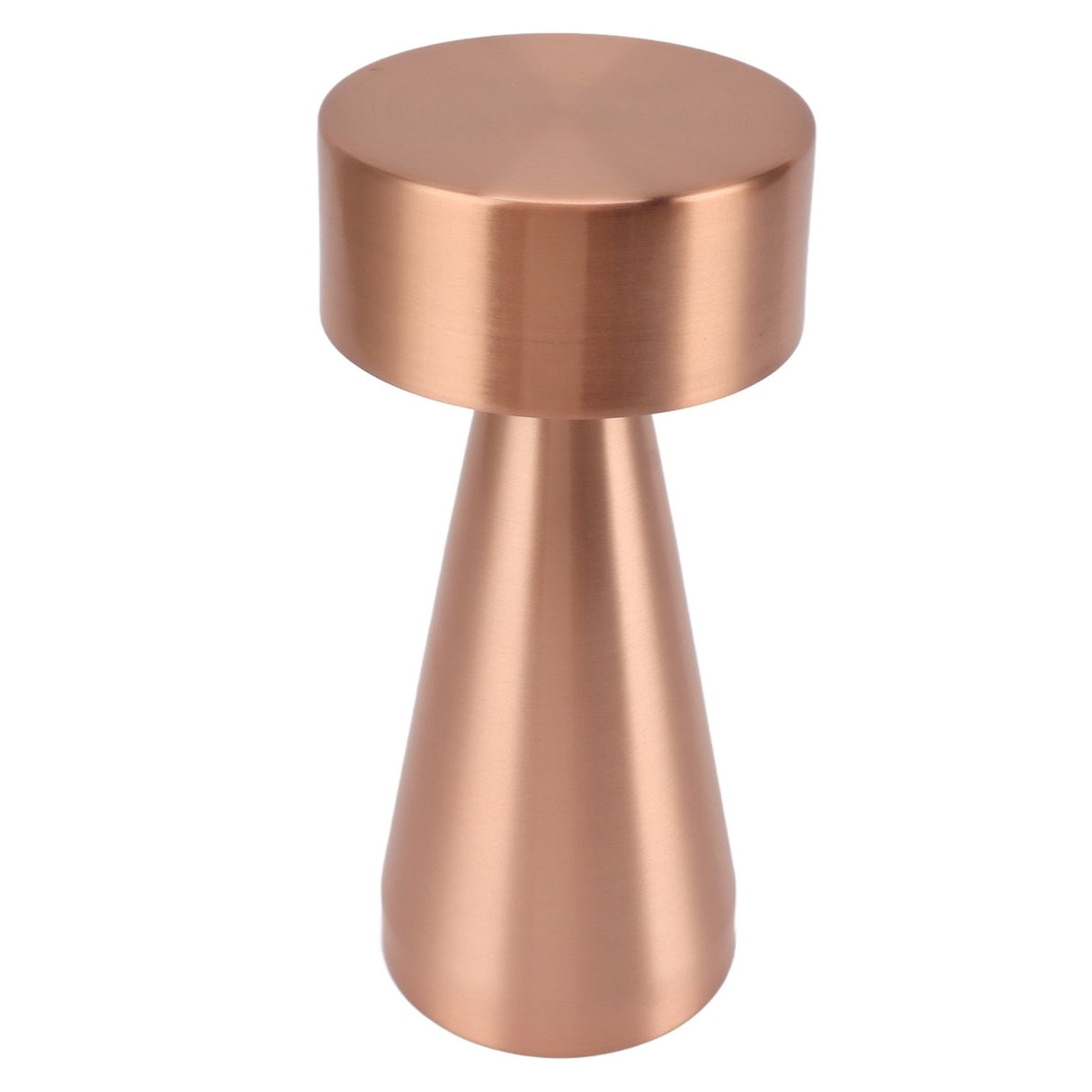 LED Portable Metal Table Lamp with Touch Sensor 3 Color Stepless Dimming Nightstand Desk Lamp Rechargeable Night Light Rose Gold