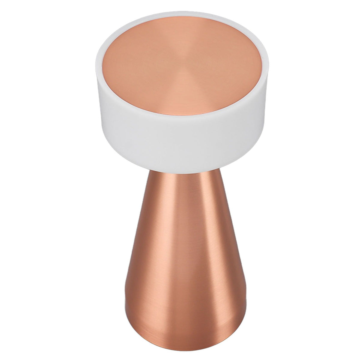 Portable LED Table Lamp 3 Color Temperatures Stepless Dimming 1800mAh Rechargeable Battery Nightstand Lamp Bedside Lamp Rose Gold