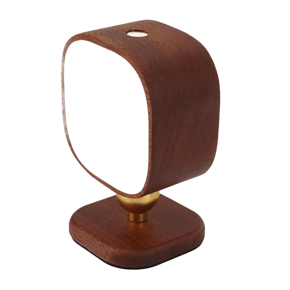 Wooden Magnetic Wall Lamp Portable Bedside Square Night Light Dimmable Wall Mounted Night Light Walnut