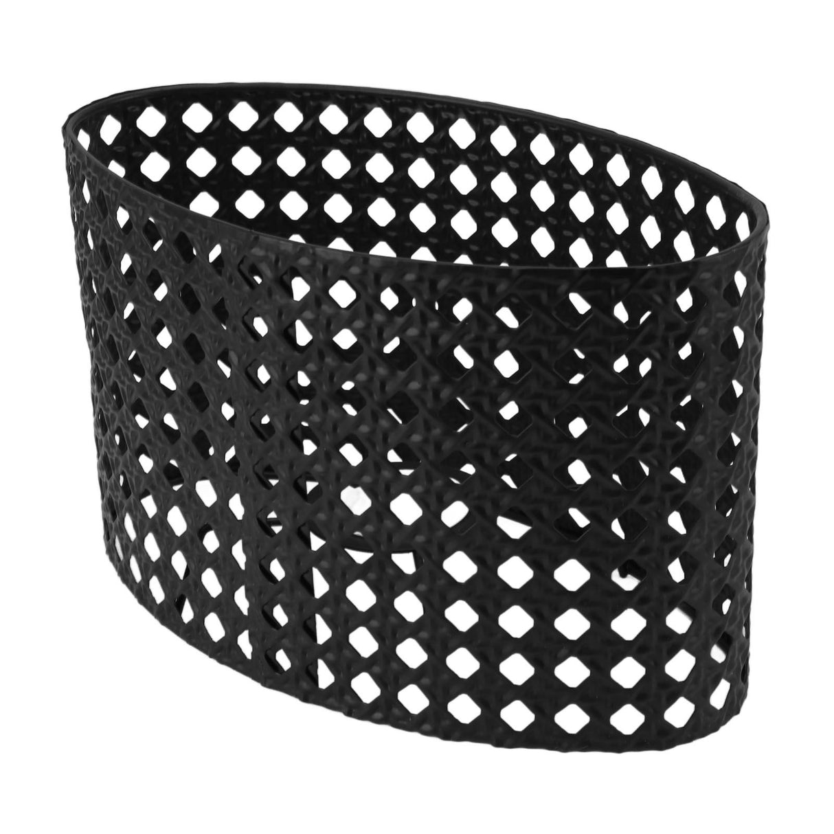 Iron Hollow Oval Lampshade Metal Engraving Hollow Lampshade Compatible for E27 E14 Caliber Lampholders Black