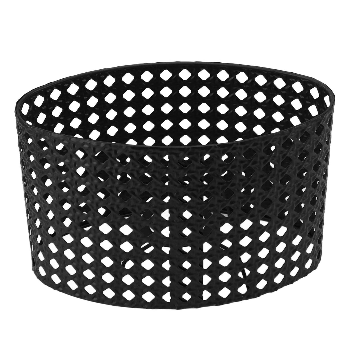 Iron Hollow Oval Lampshade Metal Engraving Hollow Lampshade Compatible for E27 E14 Caliber Lampholders Black