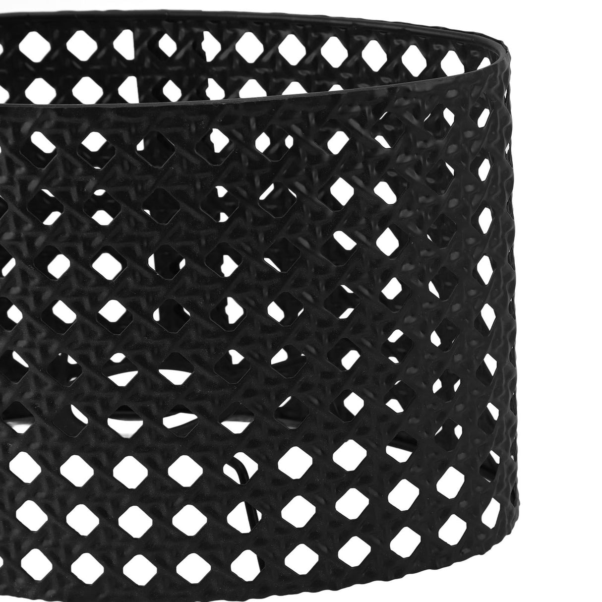 Iron Hollow Oval Lampshade Metal Engraving Hollow Lampshade Compatible for E27 E14 Caliber Lampholders Black