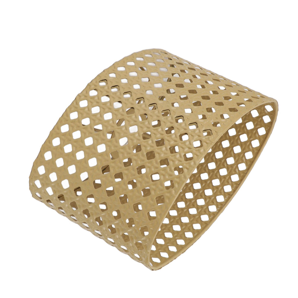 Iron Hollow Oval Lampshade Metal Engraving Hollow Lampshade Compatible for E27 E14 Caliber Lampholders Yellow