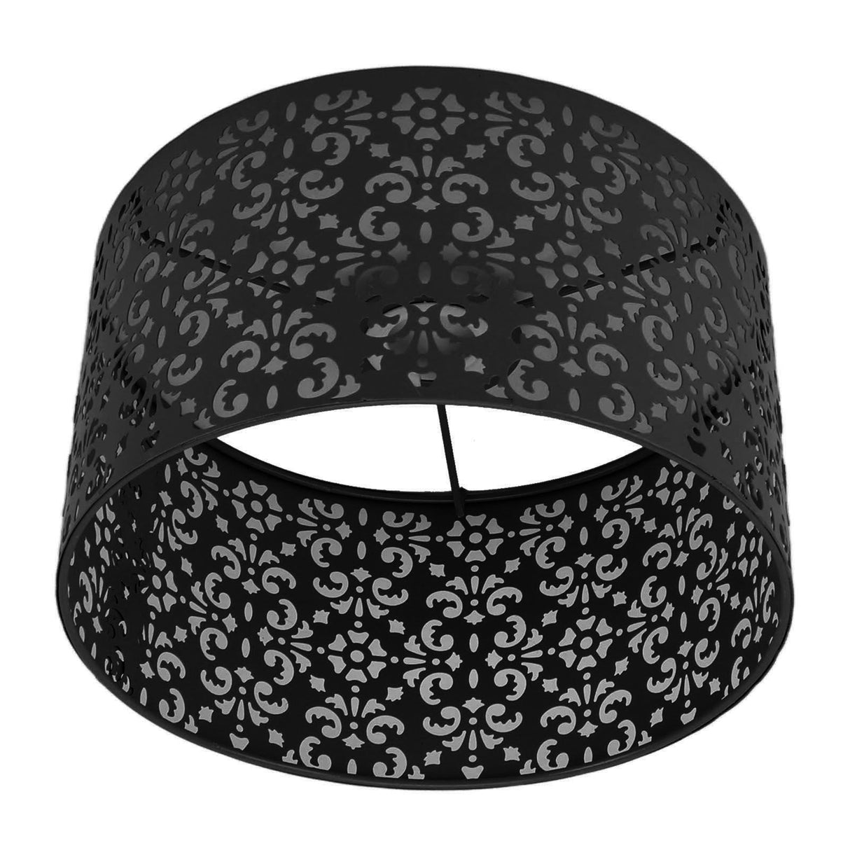 Desk Lampshade Hollow Out Iron Exquisite Decorative Lamp Shade for E27 E14 Floor Lamps Chandeliers Black