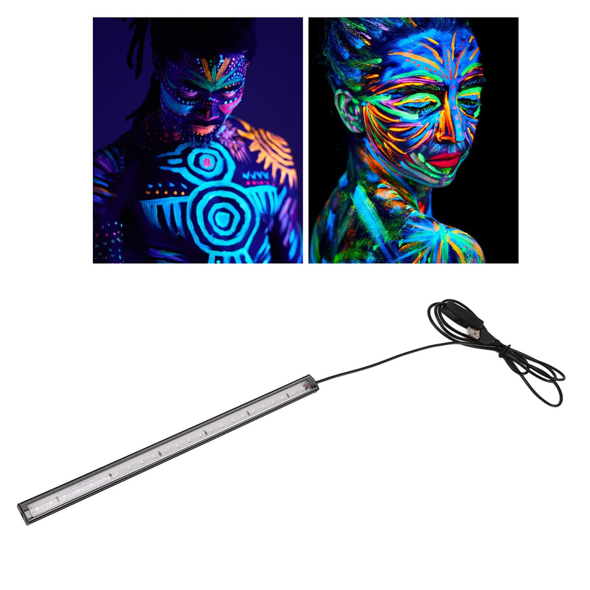 LED Black Light Bar USB Multifunctional Black Light Strip Tube UV Blacklight Strip Light for Party Bedroom 5V
