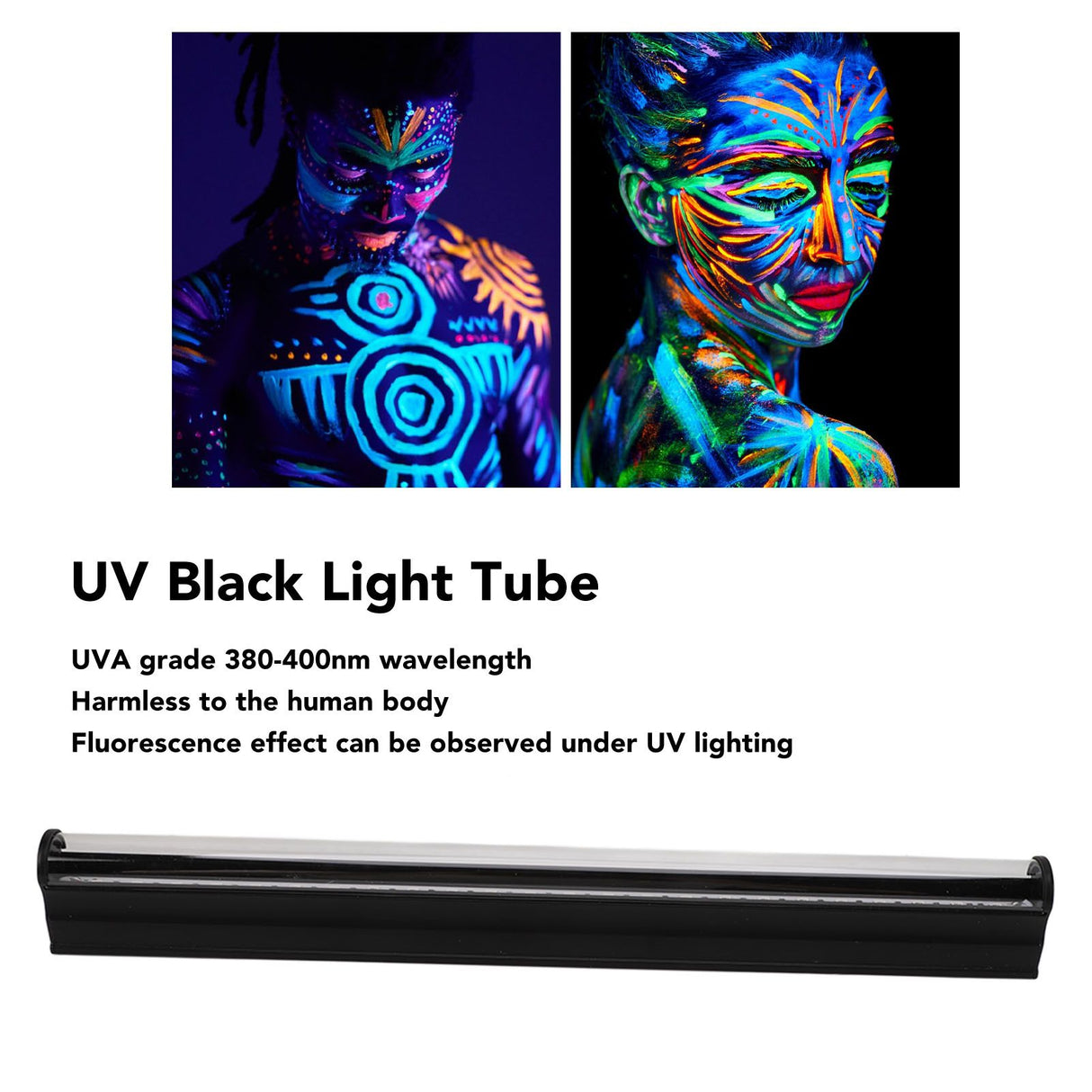 LED UV Black Light Tube UVA 380 To 400nm 29cm Length 5V USB Powered LED Blacklight Bar