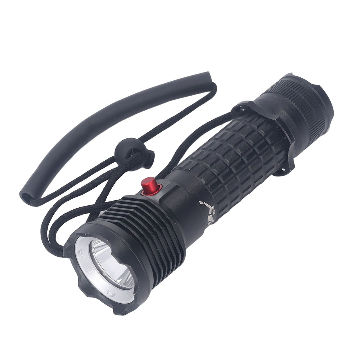Diving Flashlight LED White Light Underwater Dive Torch IPX8 Waterproof Professional Submersible Flashlight for Deep Sea Emergency