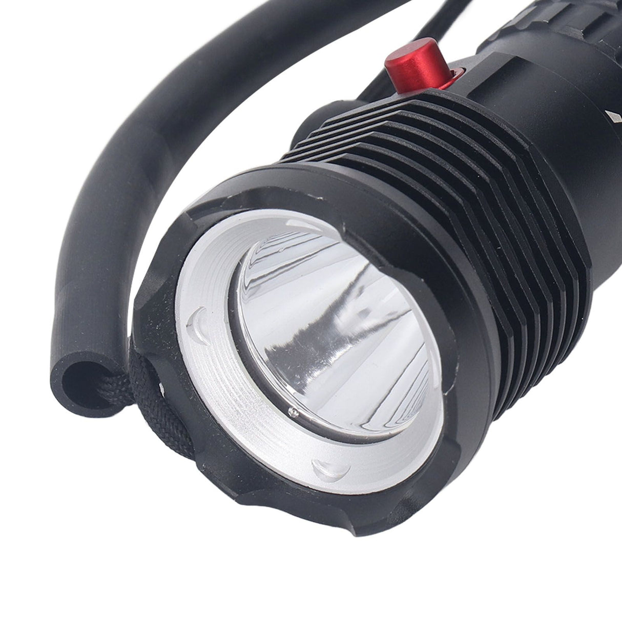 Diving Flashlight LED White Light Underwater Dive Torch IPX8 Waterproof Professional Submersible Flashlight for Deep Sea Emergency