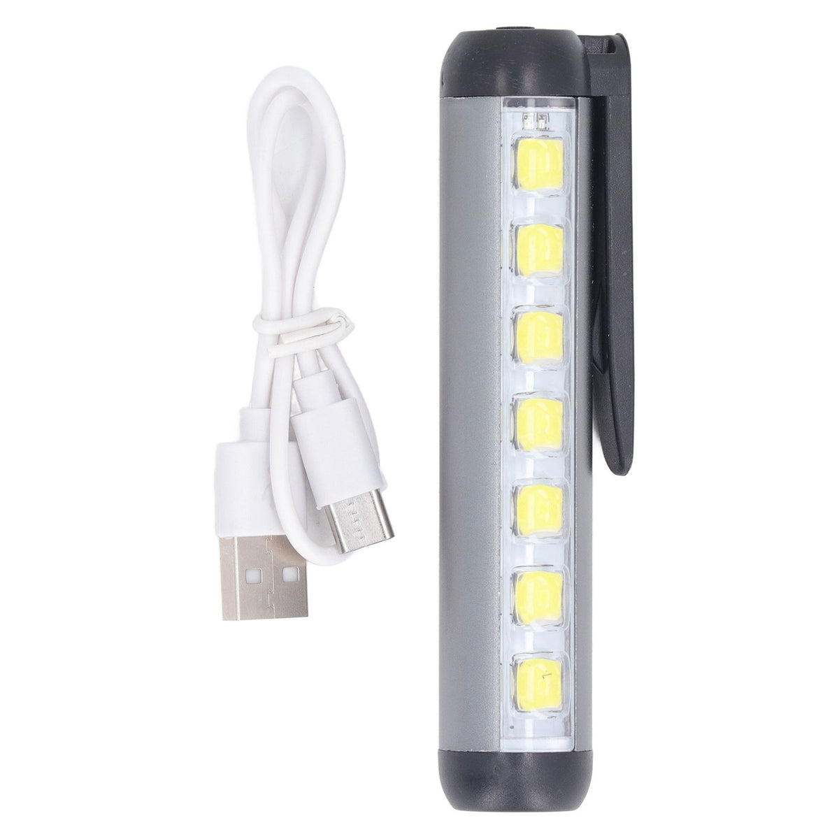 LED Pen Light Aluminum Alloy Portable USB Rechargeable Pocket Dual Beam Penlight Mini Handheld Light for Nurses Students Medical Doctors