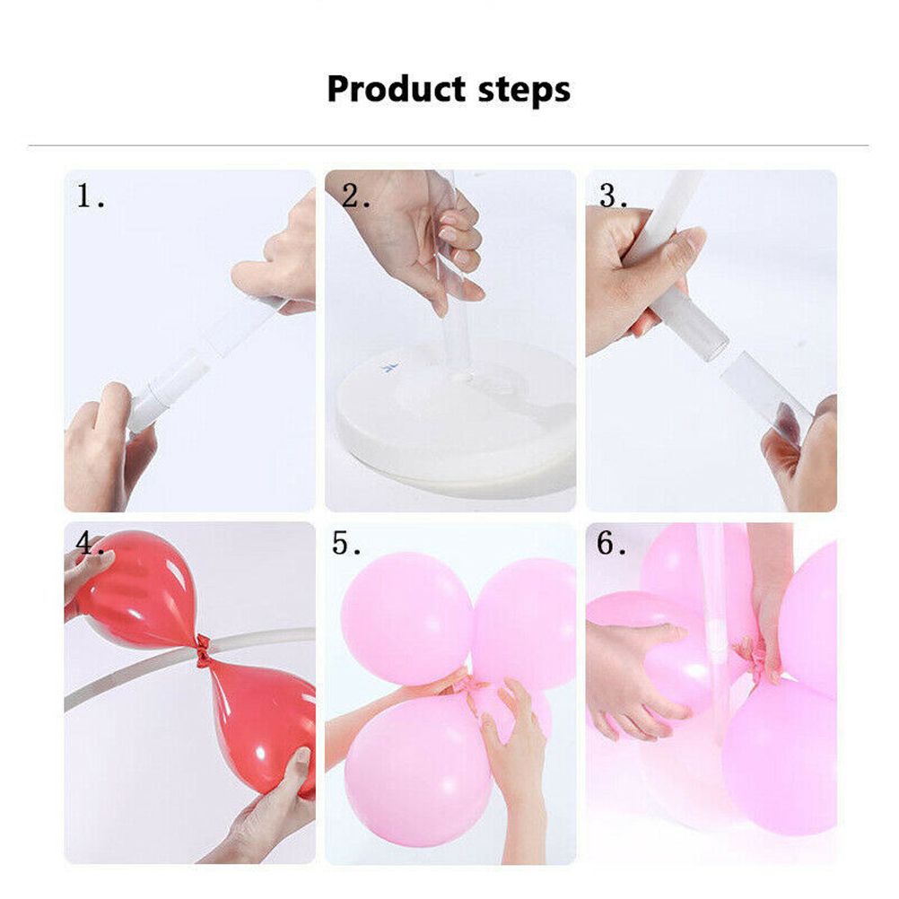 Love Balloon Column Arch Set Heart Balloon Frame Column Holder Stand Decoration For Wedding Birthday Baby Party