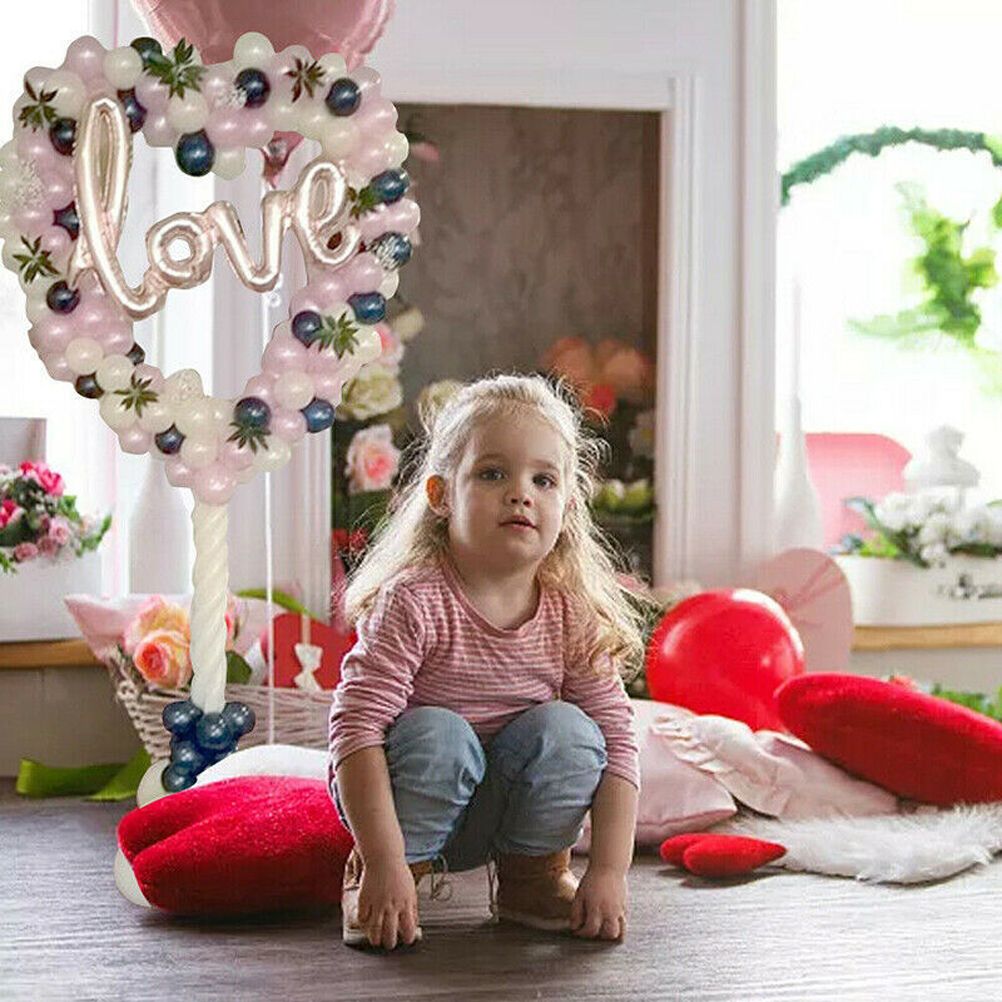 Love Balloon Column Arch Set Heart Balloon Frame Column Holder Stand Decoration For Wedding Birthday Baby Party