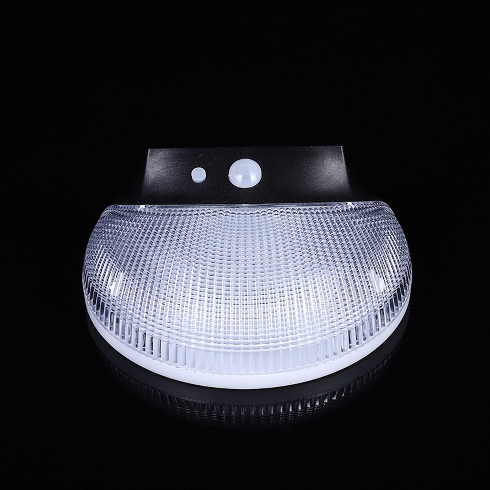 Solar Deck Lighting Round Wall Lights Outdoor Wireless Solar Induction Light for Garden Stair Porches Lighting