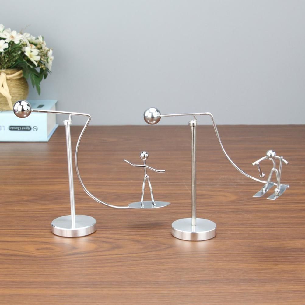 Balance Physics Toy One Foot Man Art Decompressive Science Psychology Home and Office Decor Desk Ornament Toy Surfing