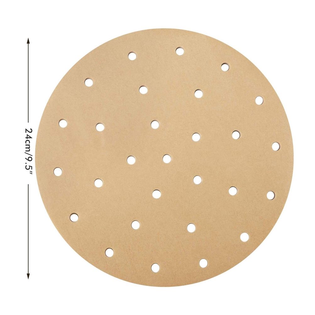 Fryer Liners Waterproof Fryer Filter Paper Fryer Round Perforated Parchment Paper for Fryer