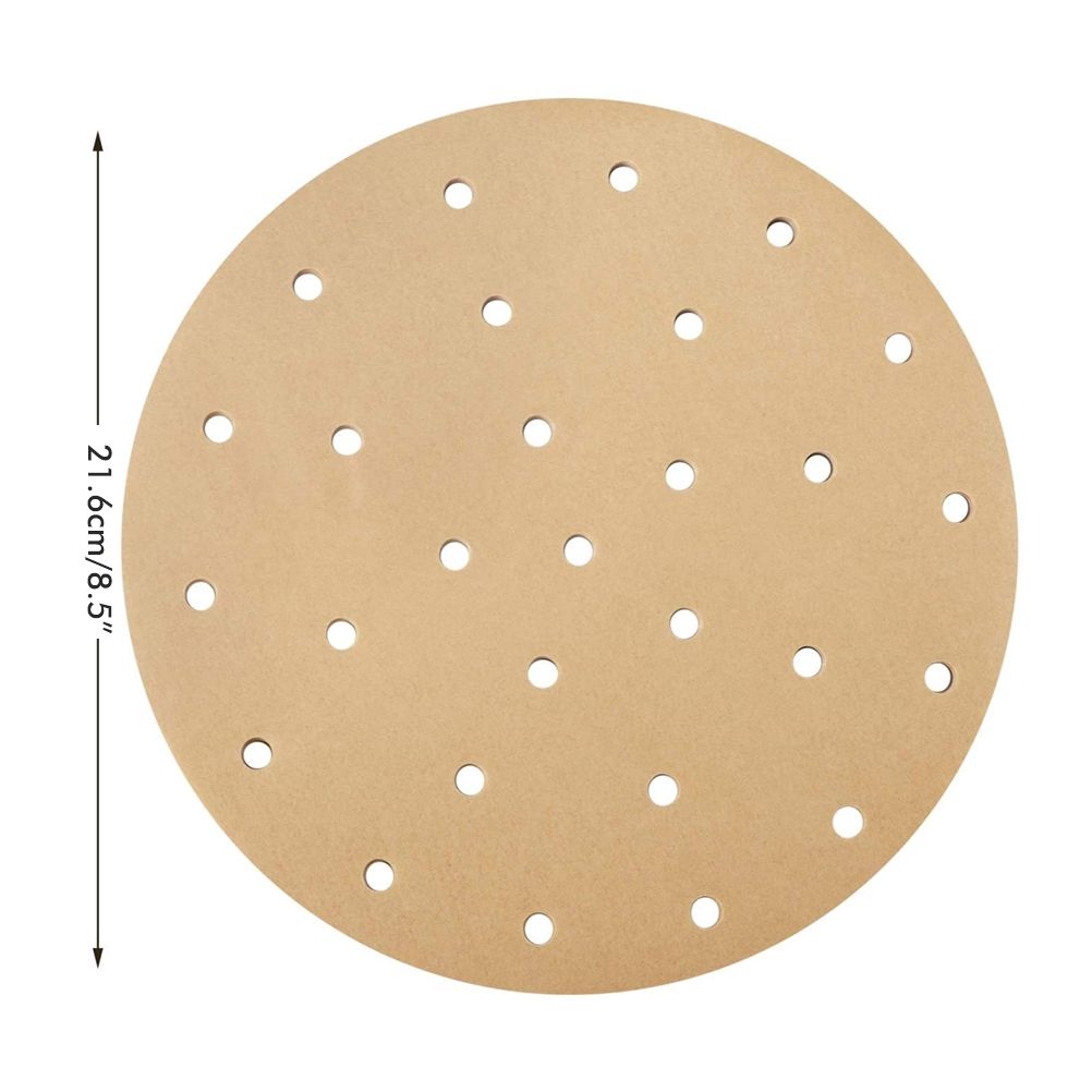 Fryer Liners Waterproof Fryer Filter Paper Fryer Round Perforated Parchment Paper for Fryer