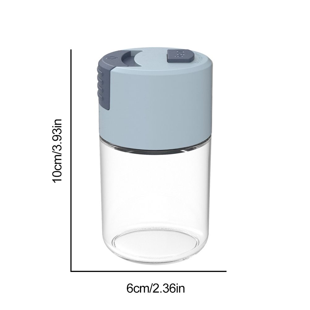 Push Type Salt Shaker Spice Jars with Lid Sealed Dust Proof Seasoning Jar Glass Bottle Kitchen Cooking Tools