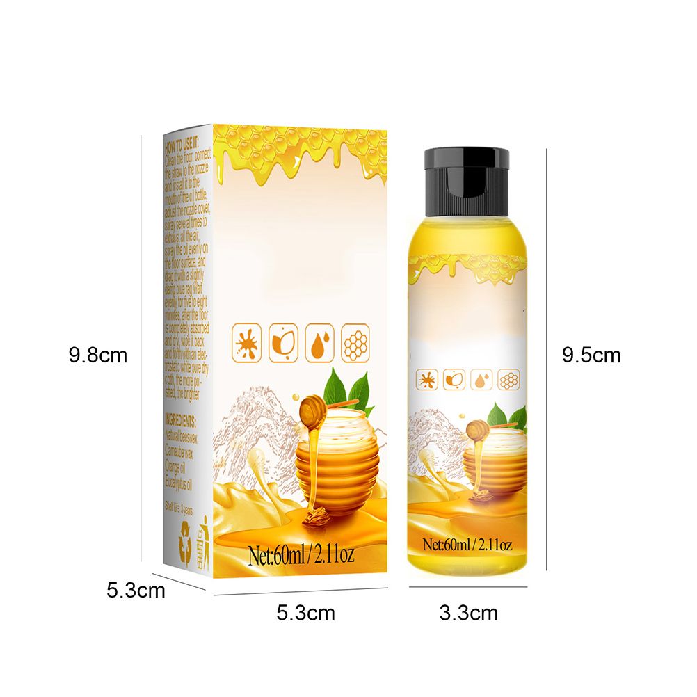 60ml Beeswax Care Spray Natural Beewax Spray Home Furniture Care Wooden Floor Beeswax Wax