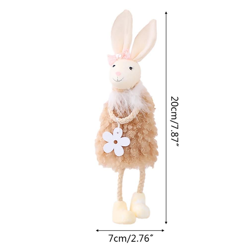 Cute Easter Hanging Bunny Ornaments Easter Bunny Figurine Decorations for Hanging on Trees Windows Easter Decor