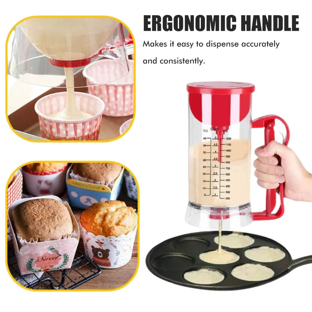 Kitchen Hand Held Electric Pancake Batter Mixer Dispenser Blender Machine Baking Tool Kitchen Appliance
