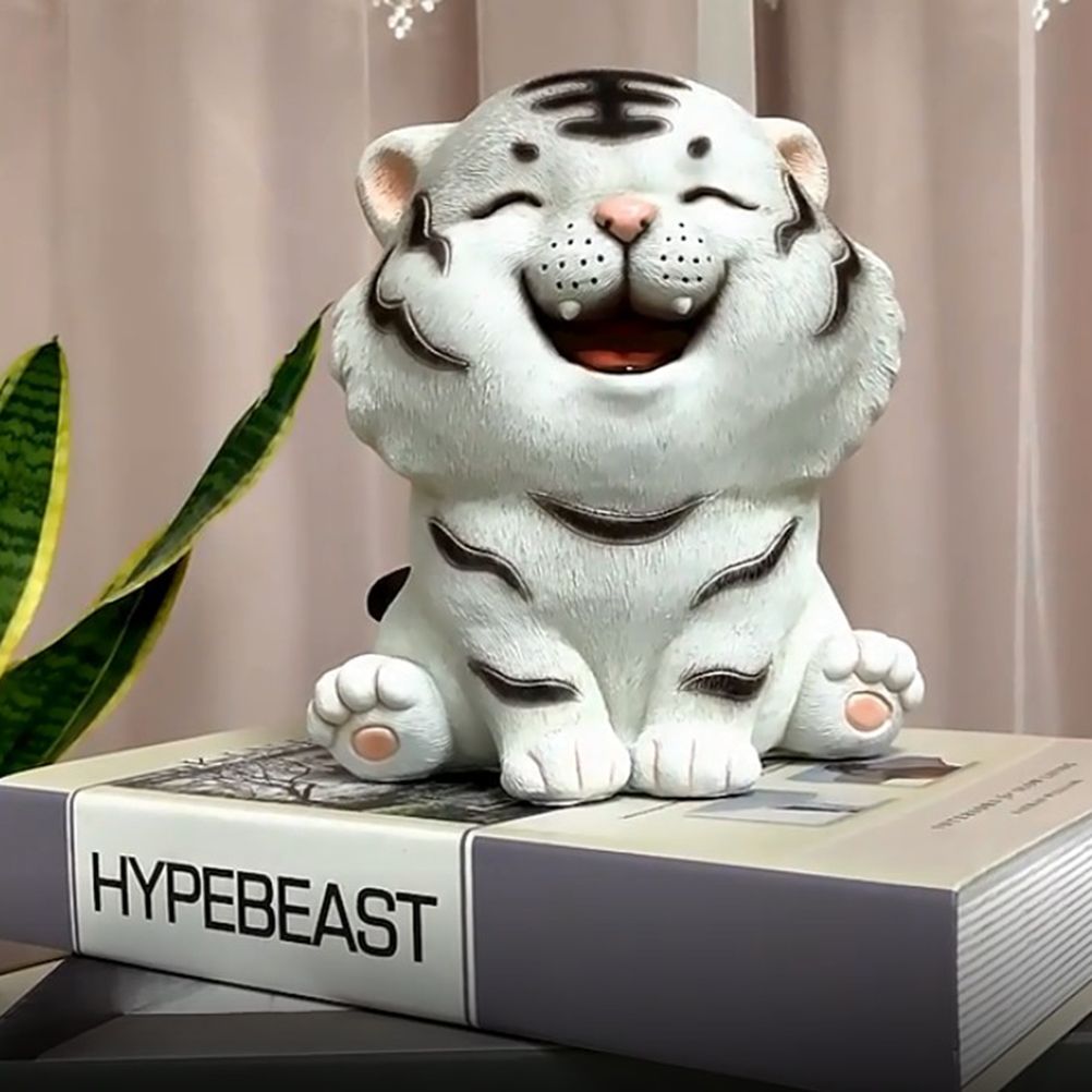 Coin Bank for Kids Must Break to Open Cute Animal Tiger Money Banks Resin Tiger Coin Saving Box Ornaments