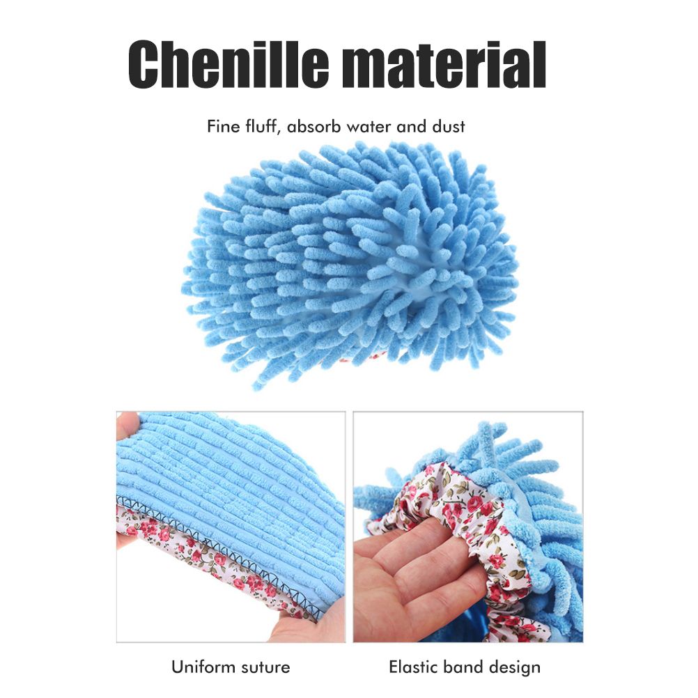 Floor Cleaning Mop Slippers Removable Shoe Covers Washable Mops Socks Sweeping Cleaning for Kitchen Bathroom Office