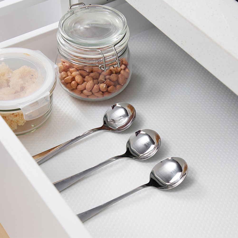 1 Roll Drawers Mat Shelf Liner for Kitchen Cabinet Oil Proof Closet Table Pad Moisture Proof Cupboards Mat