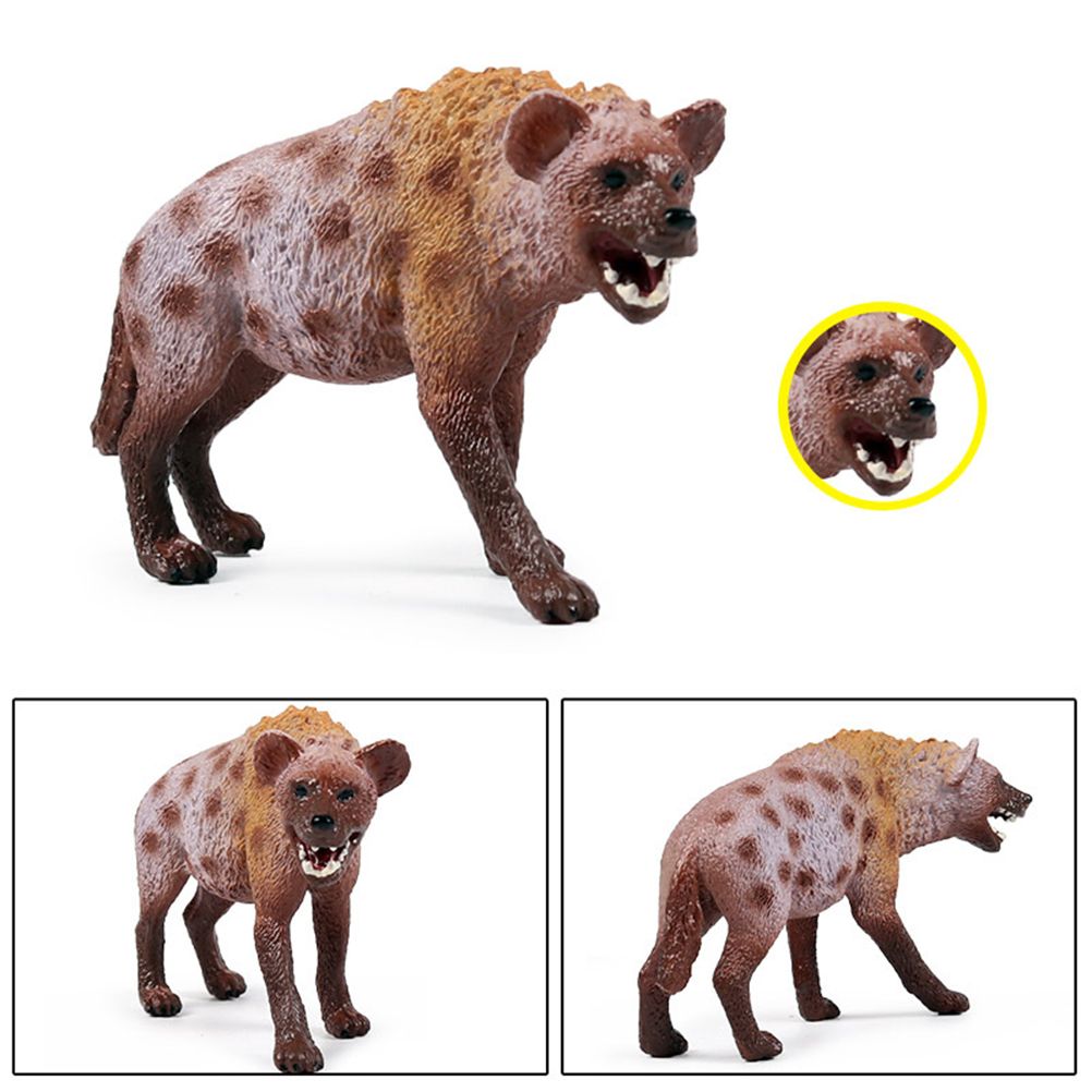 Hyena Figurine Ornaments Simulation PVC Hyena Wild Animals Figurine Collectible Hyena Model Toys for Kids