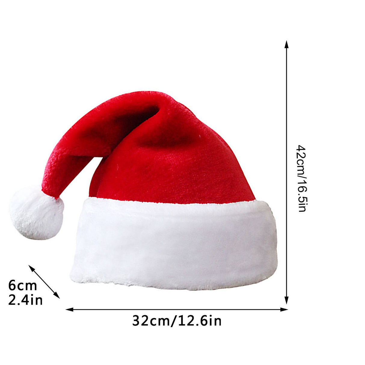 Children Adult Hat Thickened Plush Hat Christmas Hat Christmas Decoration Supplies