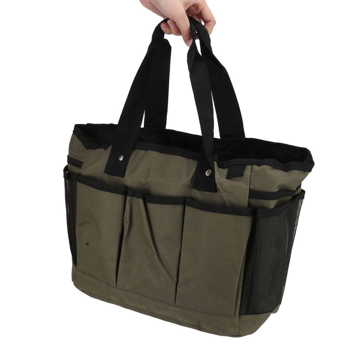 Outdoor Tote Bag Portable Garden Pruning Tool Storage Bag for Keeping Storing Gardening ToolMilitary Green