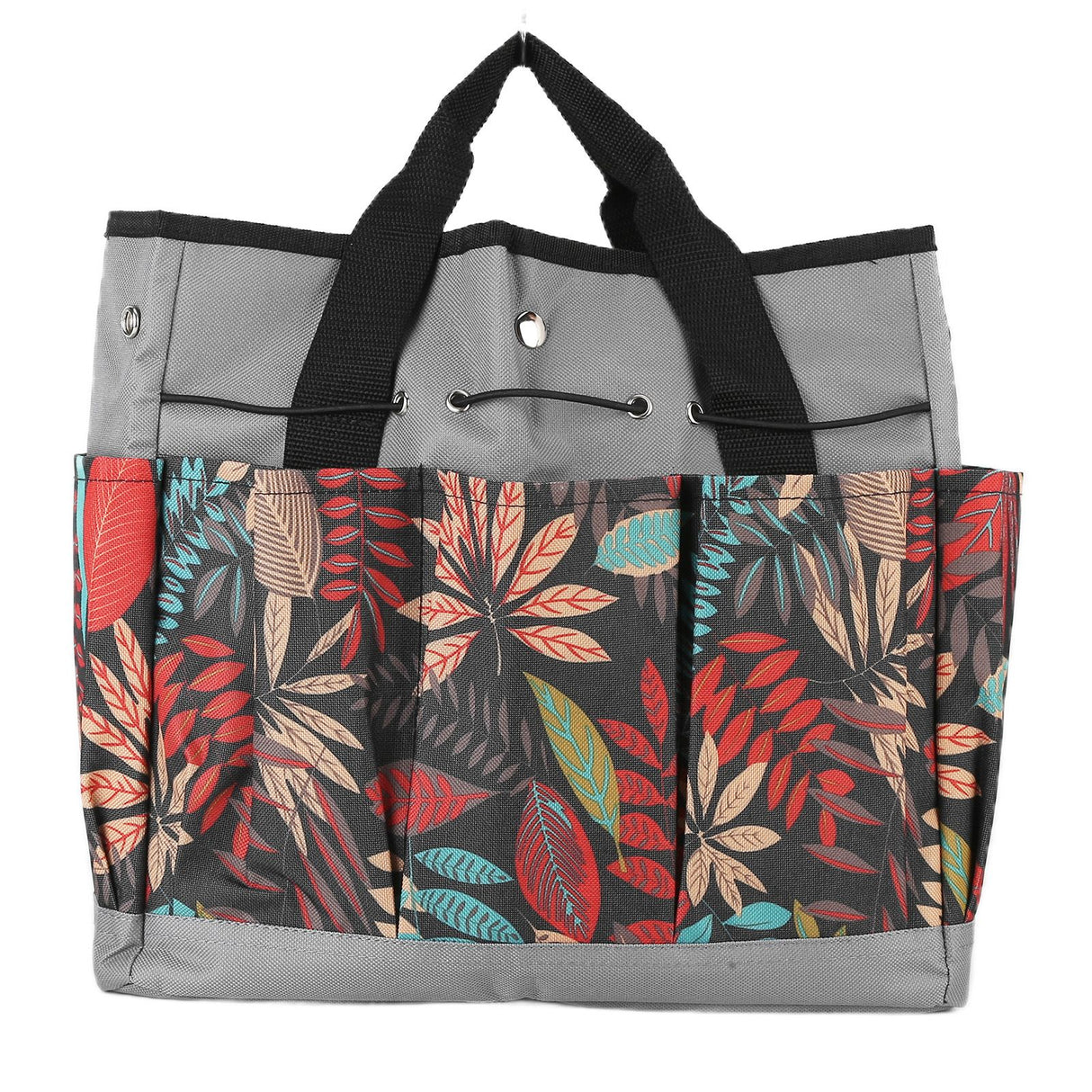 Garden Tote Bag 600D Oxford Cloth Multiple Pockets Lightweight and Durable Garden Tools Storage Pouch