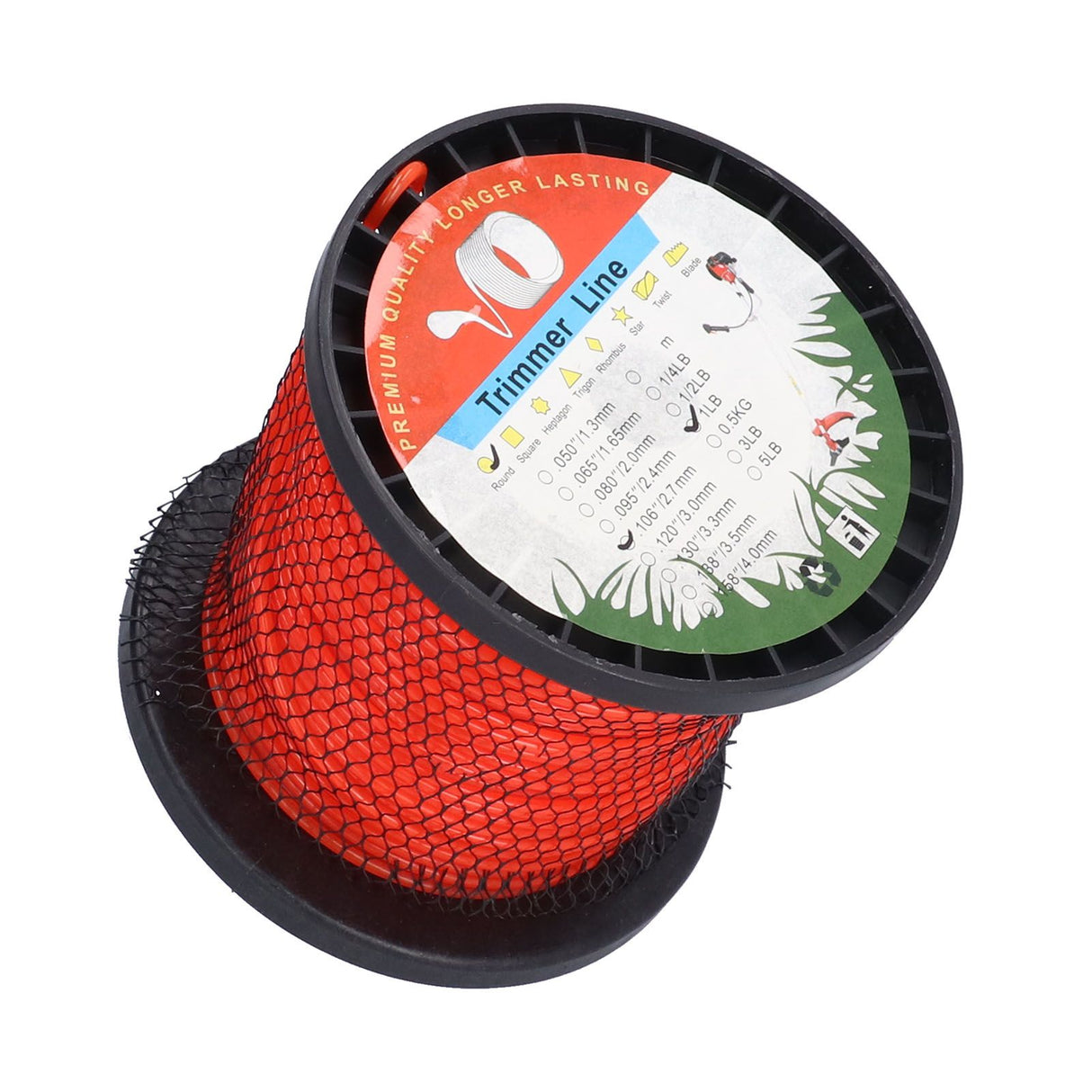 2.7mm Trimmer Line Round Nylon 1LB Round Heavy Duty Grass Cutting Trimmer Line for Lawn Garden