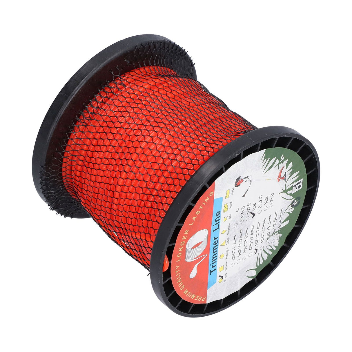 2.7mm Trimmer Line Round Nylon 1LB Round Heavy Duty Grass Cutting Trimmer Line for Lawn Garden