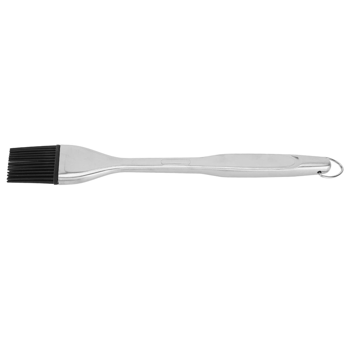 Silicone Brush Stainless Steel Handle High Temperature Resistant Kitchen Baking Barbecue Sauce Oil BrushStraight Handle Black