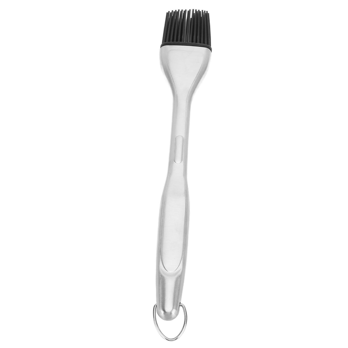 Silicone Brush Stainless Steel Handle High Temperature Resistant Kitchen Baking Barbecue Sauce Oil BrushStraight Handle Black
