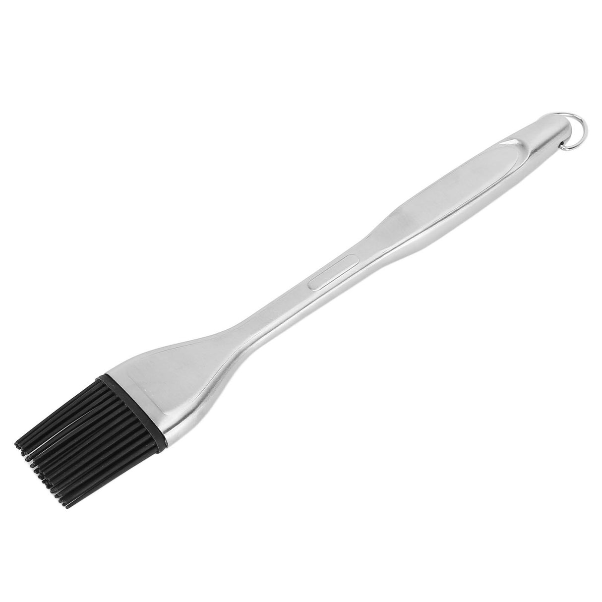 Silicone Brush Stainless Steel Handle High Temperature Resistant Kitchen Baking Barbecue Sauce Oil BrushStraight Handle Black