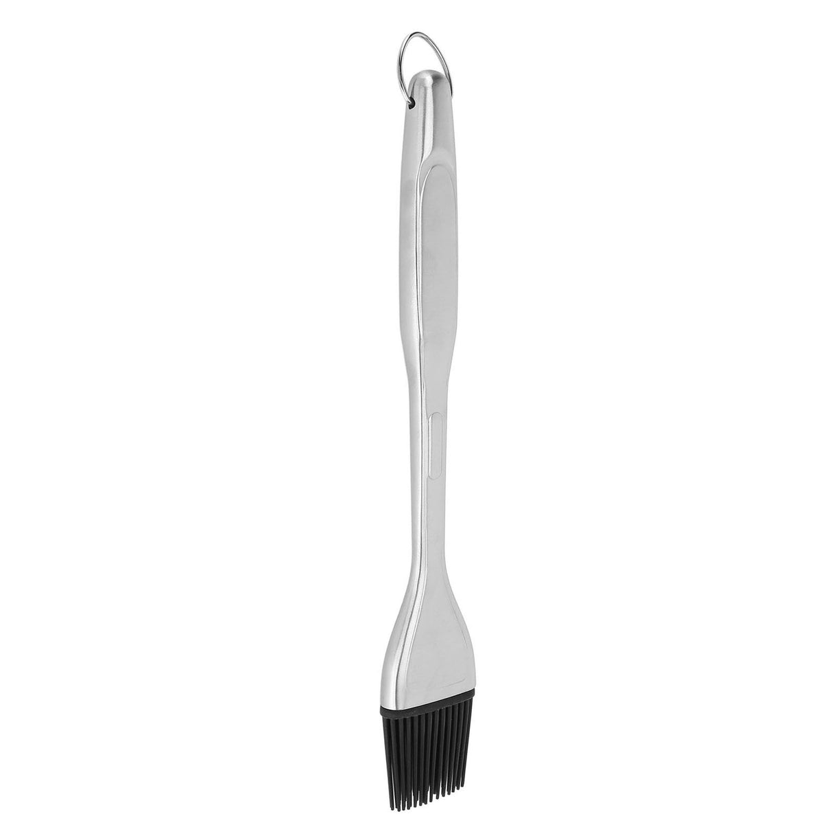 Silicone Brush Stainless Steel Handle High Temperature Resistant Kitchen Baking Barbecue Sauce Oil BrushStraight Handle Black