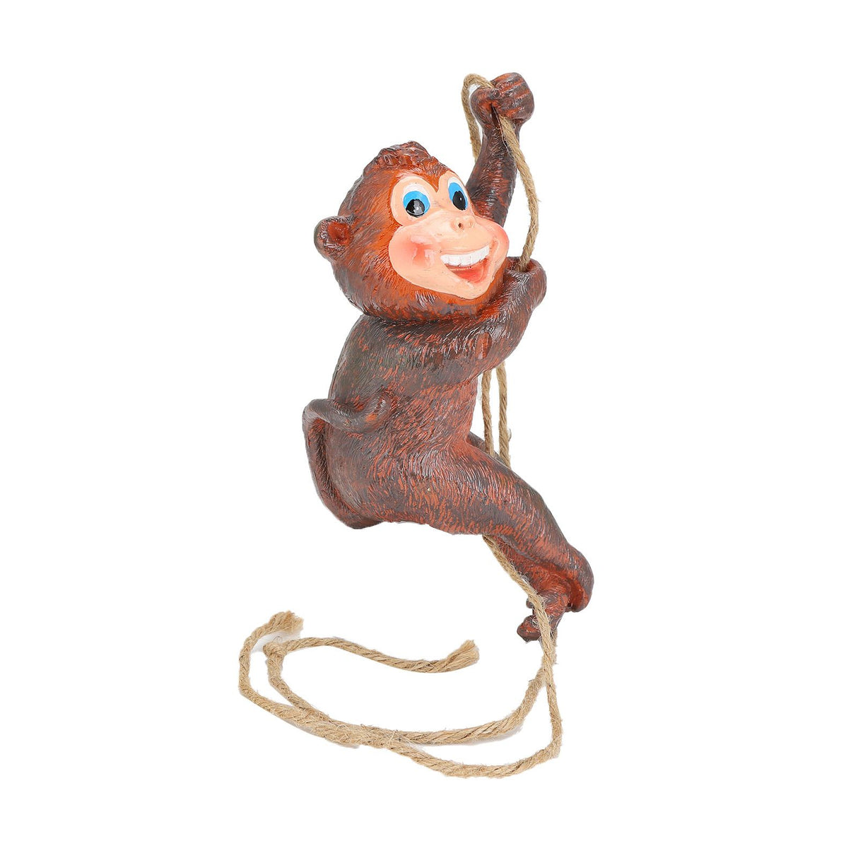 Resin Animal Ornament Monkey Shaped Hanging Ornaments Swing Pendant Decoration for Home Garden Terrace Yard