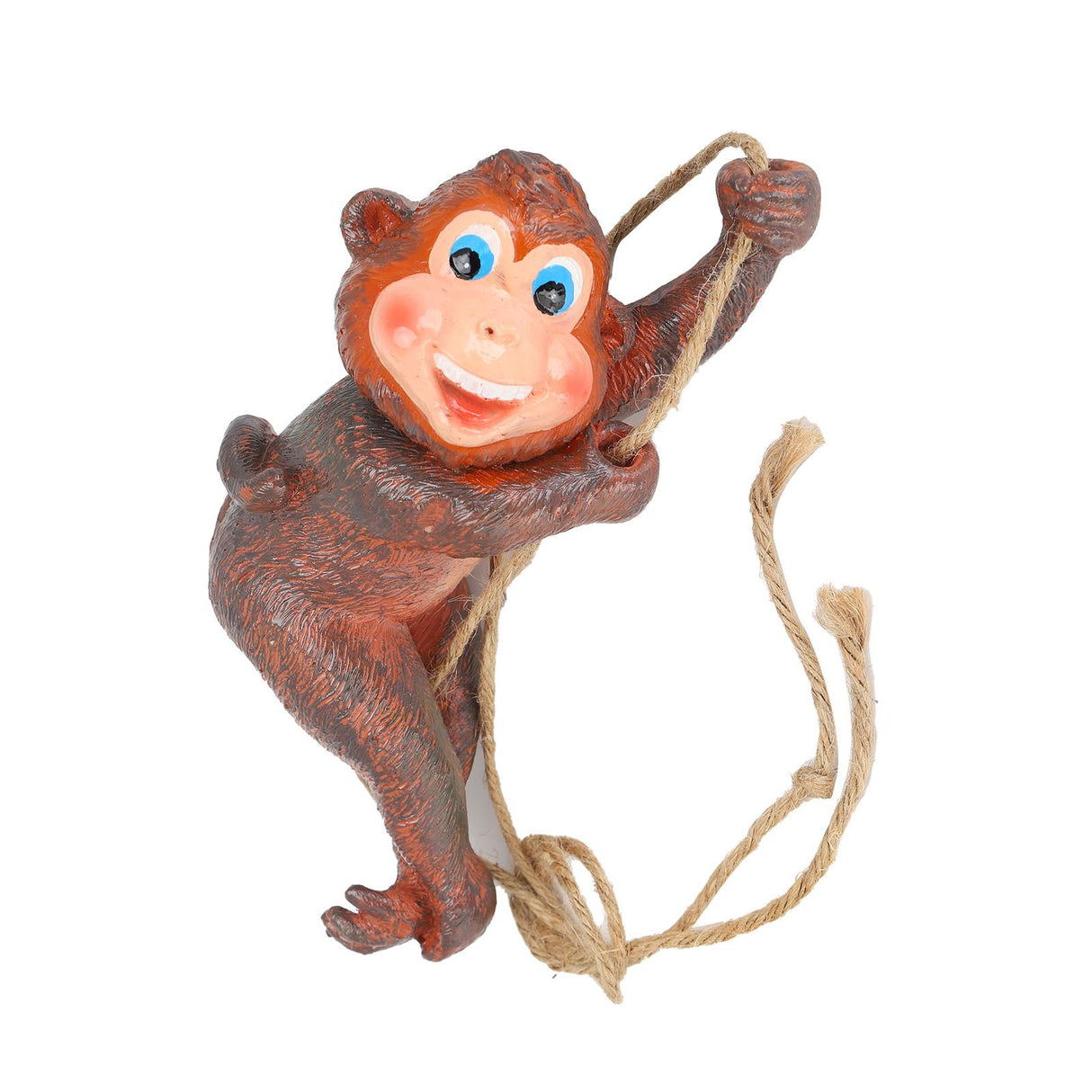 Resin Animal Ornament Monkey Shaped Hanging Ornaments Swing Pendant Decoration for Home Garden Terrace Yard