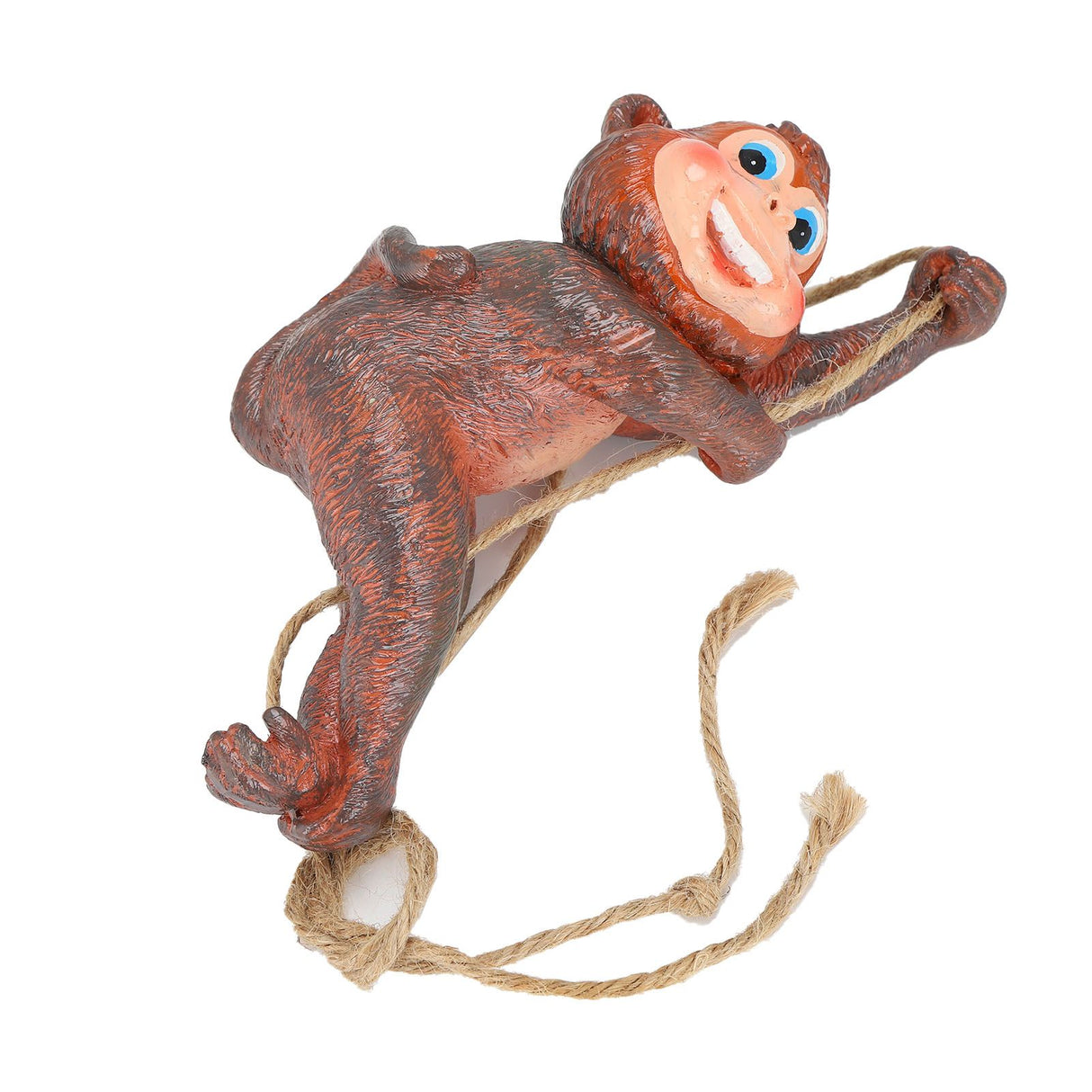 Resin Animal Ornament Monkey Shaped Hanging Ornaments Swing Pendant Decoration for Home Garden Terrace Yard