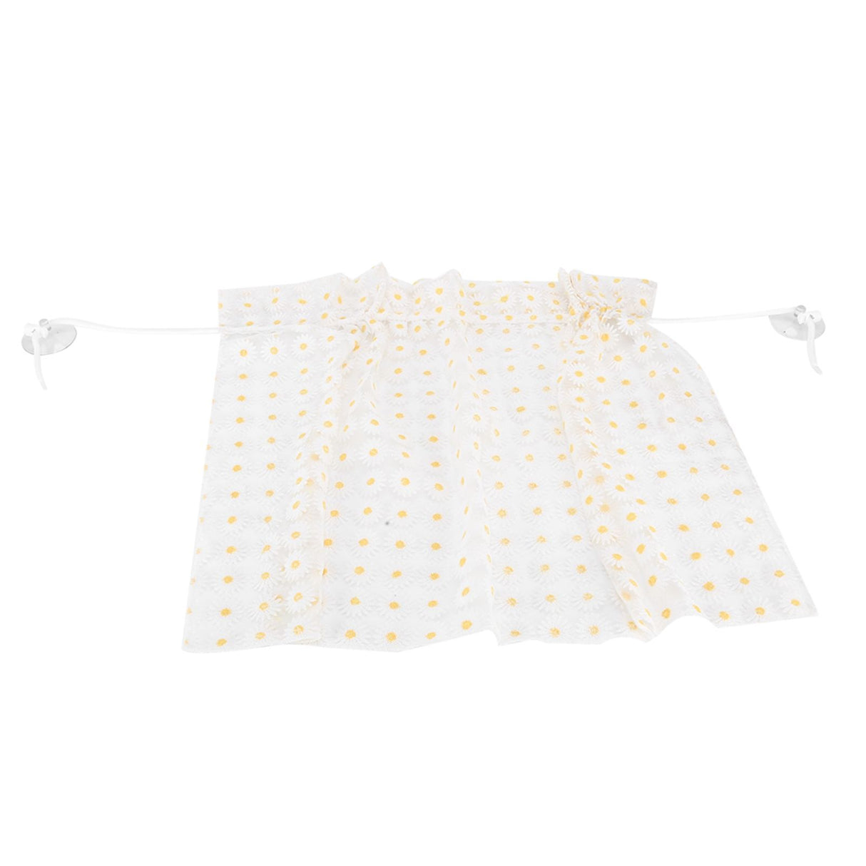 Daisy Car Curtain Lace Detachable Petal Embroidery Tulle Car Curtain Car Decorative Curtain